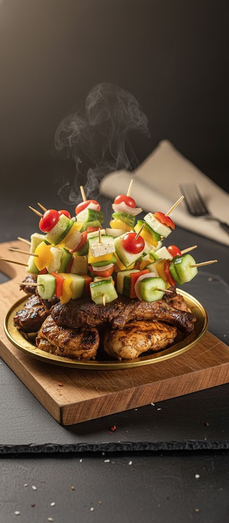 Grilled Kebab Skewers