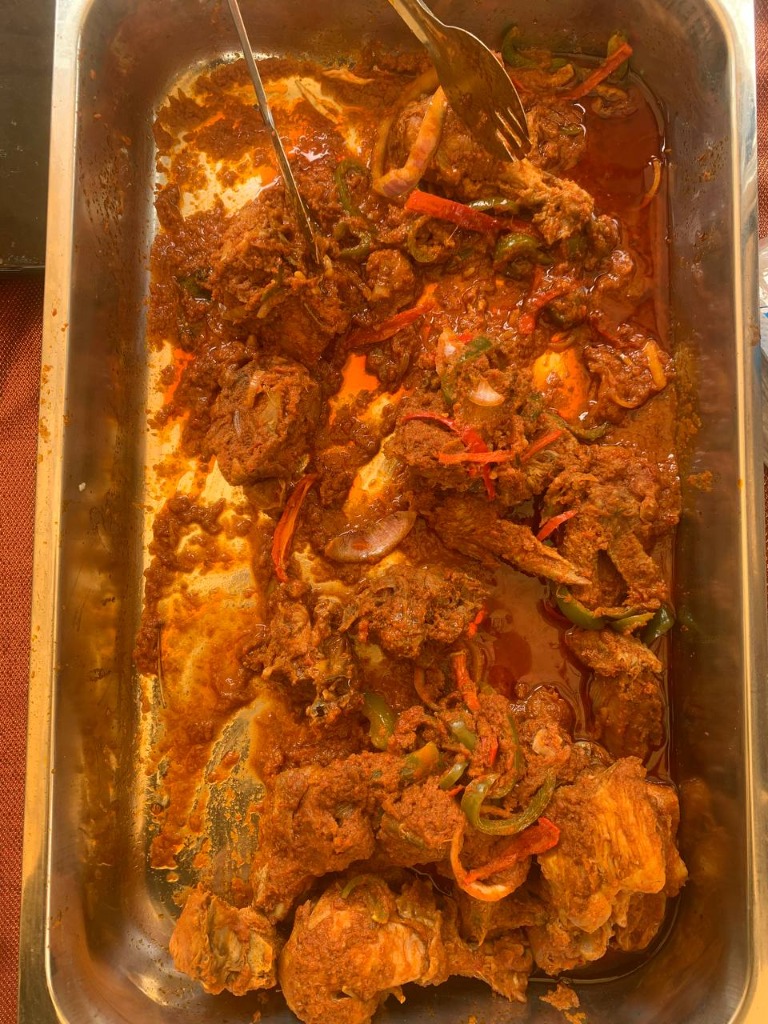 Tray of Sauced Chicken